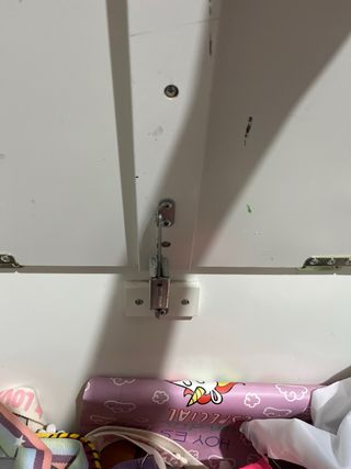 Baúl infantil blanco con mariposas