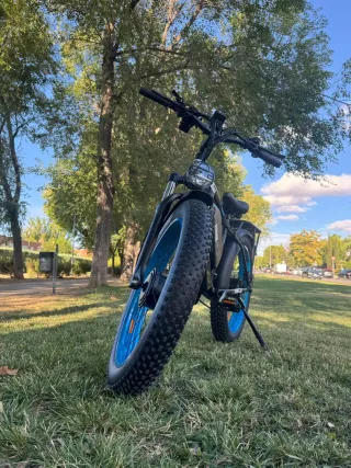 Bicicleta Eléctrica Fat Bike Azul