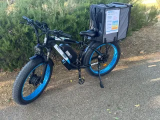 Bicicleta Eléctrica Fat Bike Azul