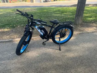 Bicicleta Eléctrica Fat Bike Azul