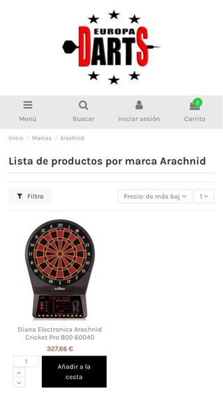 Diana Electrónica Arachnid Cricket Pro 800