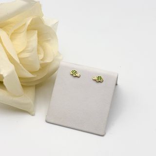 Pendientes de oro 18kt con tortugas esmaltadas