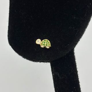 Pendientes de oro 18kt con tortugas esmaltadas