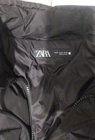 Cazadora Zara Negra Hombre