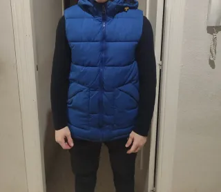 Chaquetón sin mangas Leftie azul hombre T. M