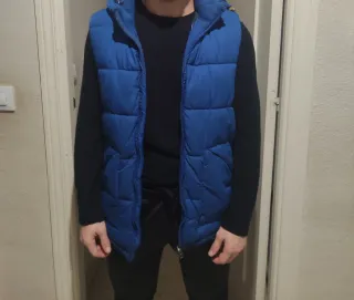 Chaquetón sin mangas Leftie azul hombre T. M