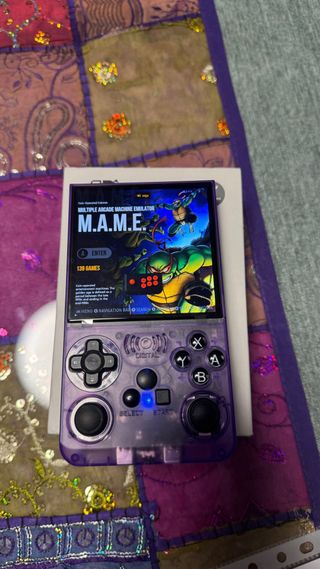 Consola Portátil Transparente Morada +6000 juegos