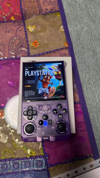 Consola Portátil Transparente Morada +6000 juegos