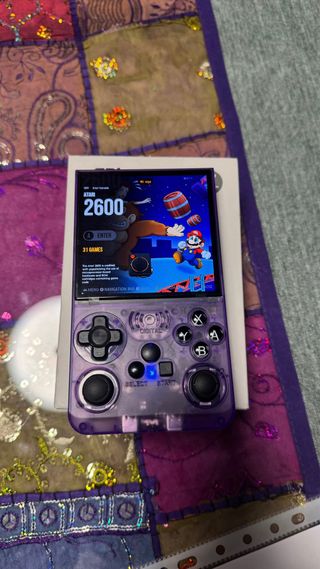 Consola Portátil Transparente Morada +6000 juegos