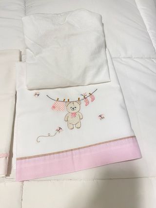 Lote de sábanas de cuna y cuna colecho