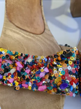 Sandalias Porronet Verano Marrón Multicolor