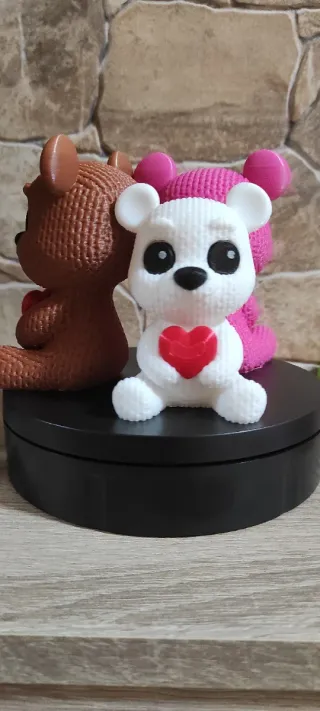 Oso 3d san Valentín
