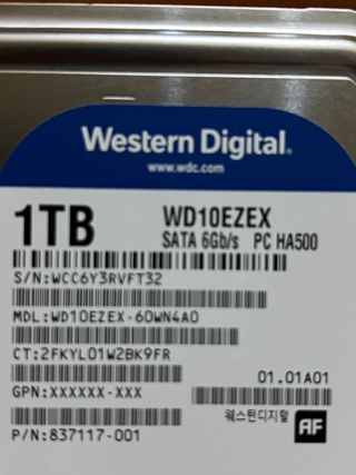 Disco Duro 1TB Western Digital WD10EZEX