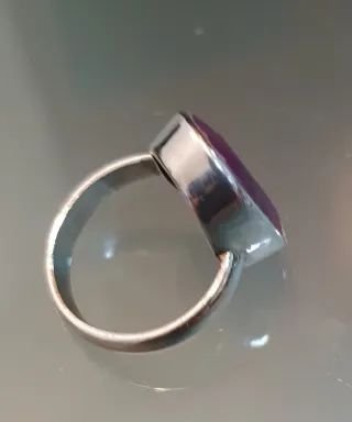 Conjunto Anillo y Pulsera Rubíes Plata