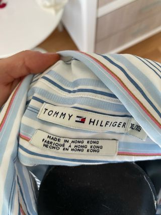 Camisa Tommy Hilfiger Rayas Azul Blanco
