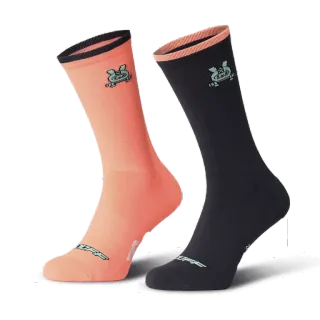 Pack Guantes y Calcetines Bici OOOFF Petrol/Coral