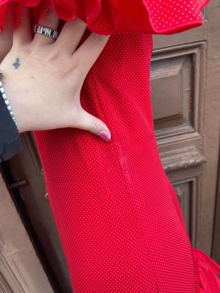 Traje de Flamenca rojo Talla 38/40