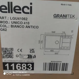 Lavello Elleci in fragranite unico 410