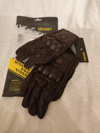 Guantes Moto Marrones Talla L SUOMY