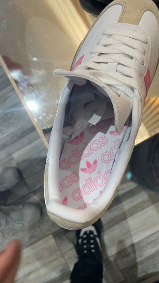 Zapatillas Adidas Blancas y Rosas Mujer