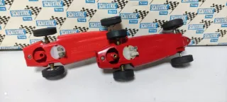 Scalextric Cooper Doble Guía Rojo oscuro