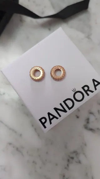2 charms Separadores Pandora Oro