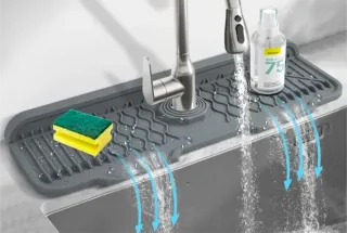 Protector salpicaduras grifo silicona