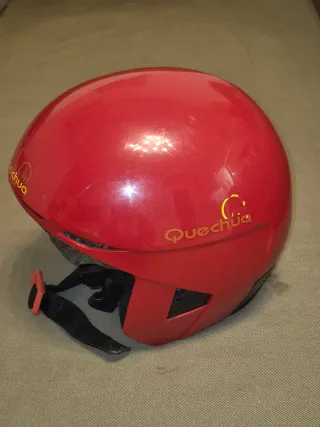 Casco Esquí Niña Niño Quechua Rojo