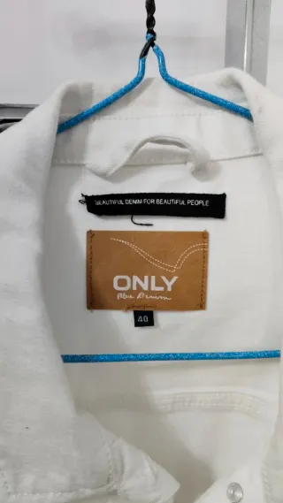 Cazadora vaquera blanca ONLY
