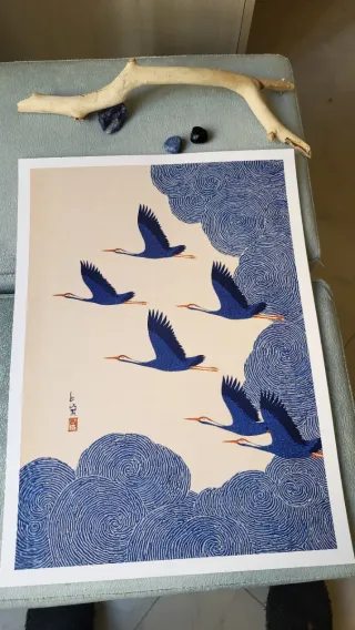 Poster A3 Gru 250gr Carta Tipografica