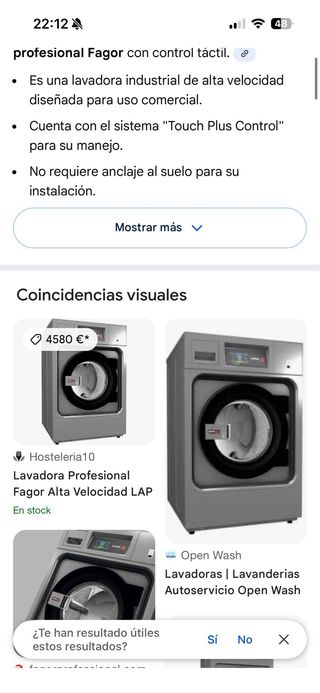 Lavadora Fagor 10kg  Granada