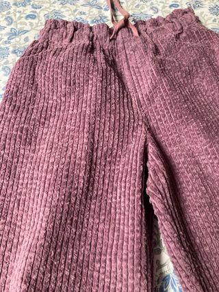 Pantalón pana grueso morado