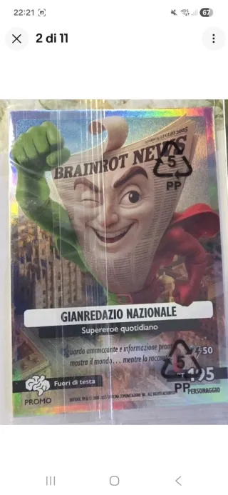 Carte Promo Brainrot Edizione Limitata 10 Pz