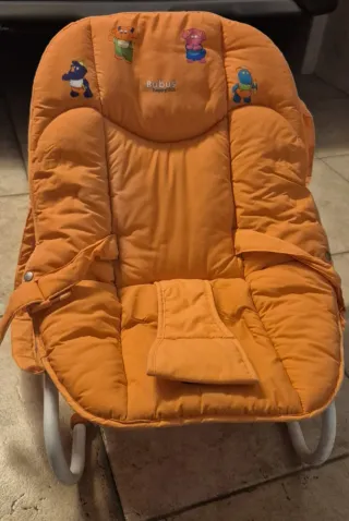 Hamaca bebé plegable naranja
