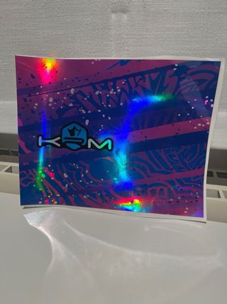 Pegatina Holográfica Krm silenciador escape