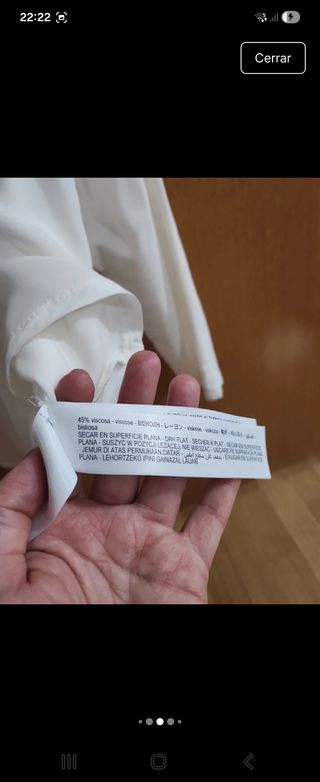 Blusa Massimo Dutti Talla M-L