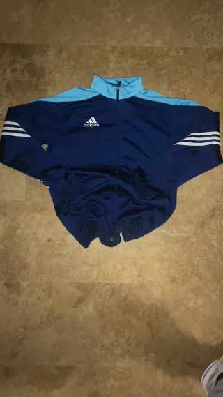 Chaqueta Chándal Adidas Vintage Azul Marino