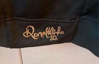 Chaqueta Nike Ronaldinho Negra y Dorada