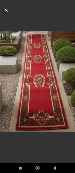 Tappeto Classico Rosso per Corridoio