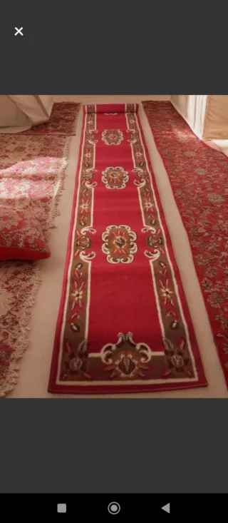 Tappeto Classico Rosso per Corridoio