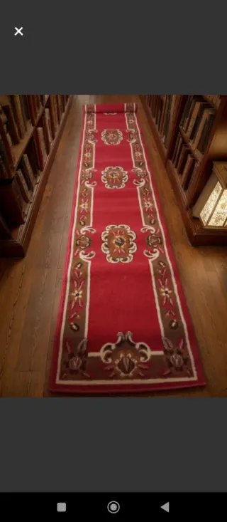 Tappeto Classico Rosso per Corridoio