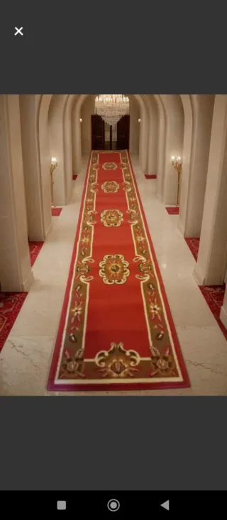 Tappeto Classico Rosso per Corridoio