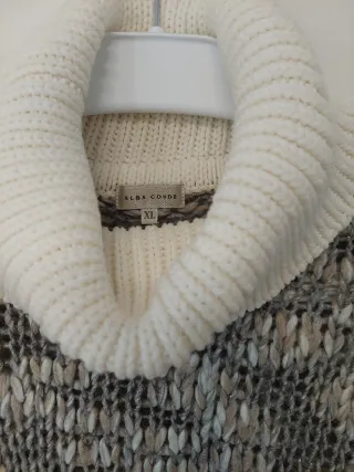 Jersey jaspeado cuello alto