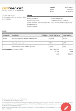 Rueda DT Swiss XRC 1200 Delantera 29