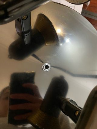 Lámparas de techo negra y dorada