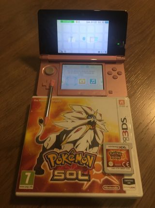 Nintendo 3DS Rosa + Pokémon Sole 3DS