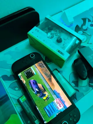 Nintendo Switch 2 con Pokémon leyendas Z y mandos