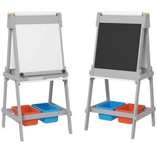 Pizarra infantil doble cara con cubos