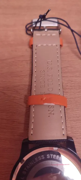 Orologio U.S. Polo Assn. Nero Arancione