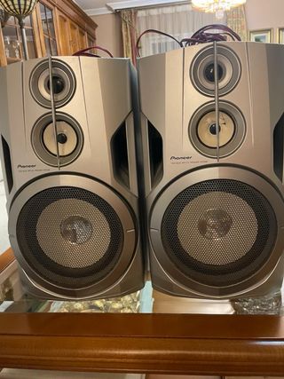 Altavoces Pioneer Twin Bass Reflex Plata